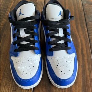Jordan Blue and White Sneakers